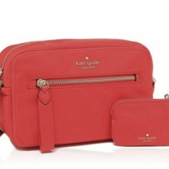 Kate Spade New Chelsea Camera Coin Dust Bag Crossbody Red Shoulder Bag - Picture 16 of 16
